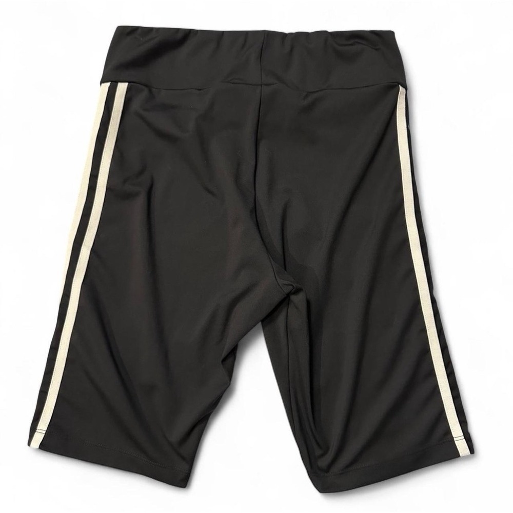 Adidas Originals Womens Bike shorts 3 Stripes Size M Black - Picture 2 of 5